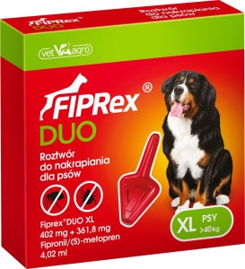 TropiDog VET-AGRO FIPREX DUO XL 402 mg + 361,8 mg roztwór do nakrapiania dla psów 2