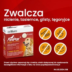 TropiDog VET-AGRO InPar- tabletki odrobaczające dla psa (6 tabl.) 5