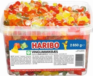 Haribo Haribo Vingummikræs 2,85 kg i plastbøtte 1