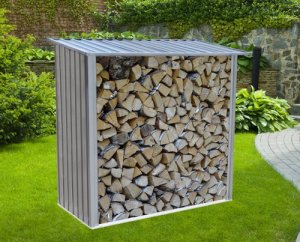 Drewutnia Garden King Drewutnia wiata na drewno opałowe kominkowe 163x154x88 cm 2