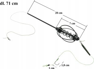 Gotowy zestaw gruntowy ze sprężyną 30g hak #4 2