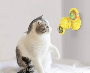 Nuxie Interaktywna, obrotowa zabawka dla kota z kocimiętką 4