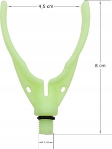 KOŃCÓWKA DO PODPÓRKI FLUORESCENCYJNA TYPU V WIDEŁKI ROD POD TRIPOD 8