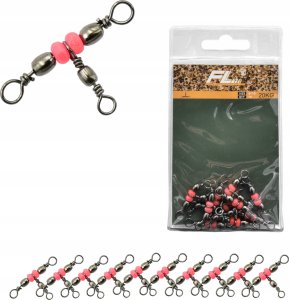 KRĘTLIK POTRÓJNY Baryłkowy z koralikami 10szt 8*10 4