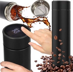 Hello Case Kubek termiczny 500ml z wyświetlaczem LED termos na kawę i herbatę 1