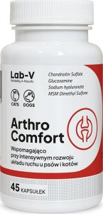 Lab-V LAB-V Arthro Comfort Kompleksowe wsparcie zdrowia stawów oraz układu ruchu dla psów i kotów 45 kapsułek 1