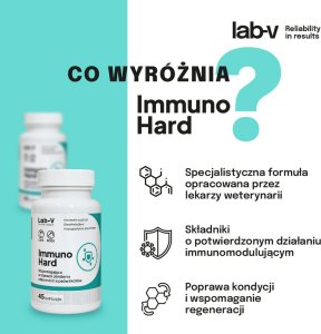 Lab-V LAB-V Immuno Hard Wzmacnianie odporności dla psów i kotów 90 kapsułek 1
