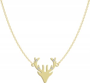 Radziszewska Jewellery Naszyjnik Pozłacany z Jeleniem 1