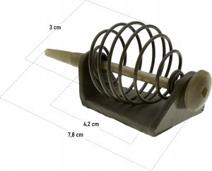 FRY Podajnik sprężynowy Koszyk z obciążeniem 50 g Feeder RIVER Rzeka silny nurt 2