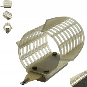 FRY Pojemny KOSZYCZEK KOSZYK ZANĘTOWY z obciążeniem 40 g BIG Cage Feeder 1