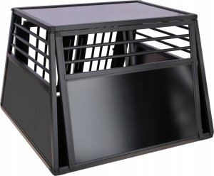 Kerbl Klatka transportowa dla psa, 92 x 97 x 68 cm, 2-drzwiowa, aluminiowa, grafit 13