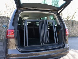 Kerbl Klatka transportowa dla psa, 92 x 97 x 68 cm, 2-drzwiowa, aluminiowa, grafit 3