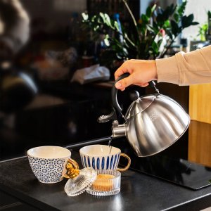 Teesa Czajnik ze stali nierdzewnej z gwizdkiem 1,8L 7