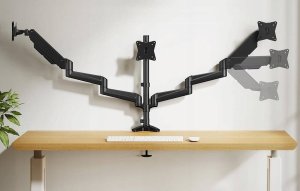 HUANUO Uchwyt na 3 monitory 17" - 32" HNTS3B-UK (45528-0) 4