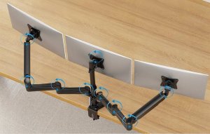 HUANUO Uchwyt na 3 monitory 17" - 32" HNTS3B-UK (45528-0) 7