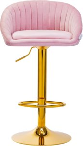 Activeshop 4Rico Hoker barowy QS-B16G aksamit różowe 2