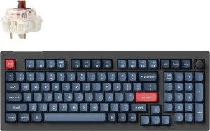 Klawiatura Keychron Keychron V5 MAX 96% Knob Wireless Tri-Mode QMK/VIA Gateron Jupiter Brown Switch Carbon Black 1