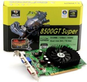 Karta graficzna Palit GeForce 8500 GT 1024MB NE+8500TXTD01 1