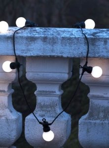 Lampki choinkowe TFA Sirius Home Lucas, 10 lamp(s), LED, White, Indoor/outdoor, Black, 6 W 1