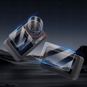 SunnyLife Osłona Ochronna Ochrona na 2x Ekran + Obiektyw 3w1 do DJI OSMO ACTION 5 PRO / OA5-BHM883 5