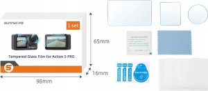 SunnyLife Osłona Ochronna Ochrona na 2x Ekran + Obiektyw 3w1 do DJI OSMO ACTION 5 PRO / OA5-BHM883 7