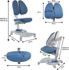 Ergo Office Krzesło ergonomiczne dla dzieci ER-484N 8