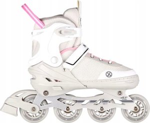 Rolki Nils Extreme NH18188A rekreacyjne regulowane beżowe r. 34-38 7