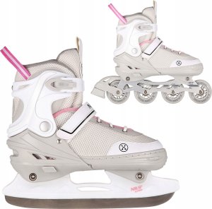 Rolki Nils Extreme NH18188A z wymienną płozą regulowane szare r. 29-33 3