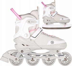 Rolki Nils Extreme NH18188A z wymienną płozą regulowane szare r. 29-33 9