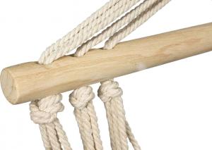 Royokamp  Hamak Fotel brazylijski 100x60 cm z wszytą poduszką i podłokietnikami brązowy 3