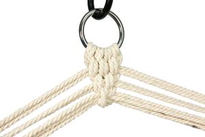 Royokamp  Hamak Fotel brazylijski 100x60 cm z wszytą poduszką i podłokietnikami brązowy 4