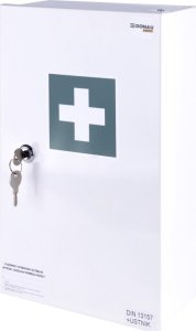 Polska Firma Apteczka naścienna Donau Safety 40.2" DIN 13157 (+ ustnik) metalowa 3