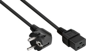 Kabel zasilający Alcasa Kabelmeister SK0190-S018 kabel zasilające Czarny 1,8 m Wtyczka zasilająca typu E+F IEC C19 1