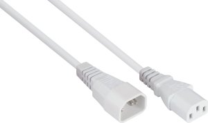 Kabel zasilający Alcasa Kabelmeister SK1430-W030 kabel zasilające Biały 3 m IEC C14 IEC C13 1