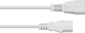 Kabel zasilający Alcasa Kabelmeister SK1430-W030 kabel zasilające Biały 3 m IEC C14 IEC C13 2