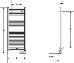 Grzejnik łazienkowy Atlantic Grzejnik łazienkowy Theola Classic 500W 5