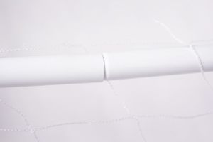 Enero Bramka do piłki nożnej z siatką biała r. 1.82x1.22x0.61m 5