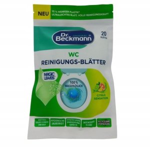 Dr. Beckmann (DE) Dr.Beckmann Listki do czyszczenia WC Cytrusowe, 20 sztuk (PRODUKT Z NIEMIEC) 1