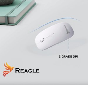 Klawiatura + mysz Reagle KLAWIATURA I MYSZKA BEZPRZEWODOWA ZESTAW 2,4 GHz DO LAPTOP PC TV MACBOOK 3