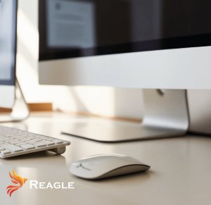 Klawiatura + mysz Reagle KLAWIATURA I MYSZKA BEZPRZEWODOWA ZESTAW 2,4 GHz DO LAPTOP PC TV MACBOOK 4