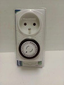 Düwi Programator czasowy mechaniczny biały 24h 48 programów 2