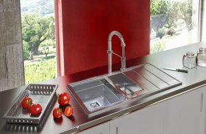 Zlewozmywak Deante Zlewozmywak wpuszczany 1,5-komorowy z ociekaczem 97x50cm satynowy 3