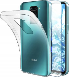 Hello Case ETUI DO XIAOMI REDMI NOTE 9 OBUDOWA CASE SILIKON SLIM POKROWIEC   SZKŁO 9H 1