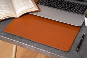 Solier Accessories Personalizowana skórzana skórzana podkładka pod laptopa Solier SA43 czarna 4