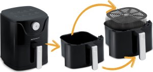 Frytkownica beztłuszczowa Berdsen Air fryer BD-654 czarna 7