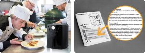 Frytkownica beztłuszczowa Berdsen Air fryer BD-654 czarna 20