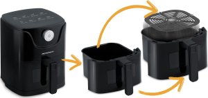 Frytkownica beztłuszczowa Berdsen Air fryer BD-654 czarna 9