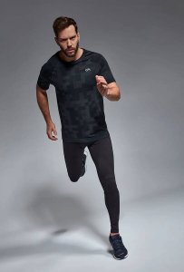 GATTA ACTIVE KOSZULKA MĘSKA T-SHIRT MEN BREEZE 01 004.3064 BLACK-GRAPHITE 4