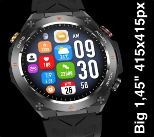SMARTWATCH z GPS RNCF37 zegarek męski RBN 6