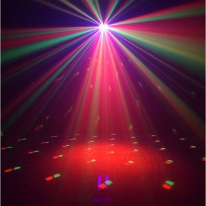 LIGHT4ME TURBO FLOWER efekt disco LED PAR UV kula laser stroboskop 2